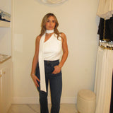 Pia Scarf Neck Top