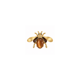 Vintage-Inspired Amber Bumblebee Brooch