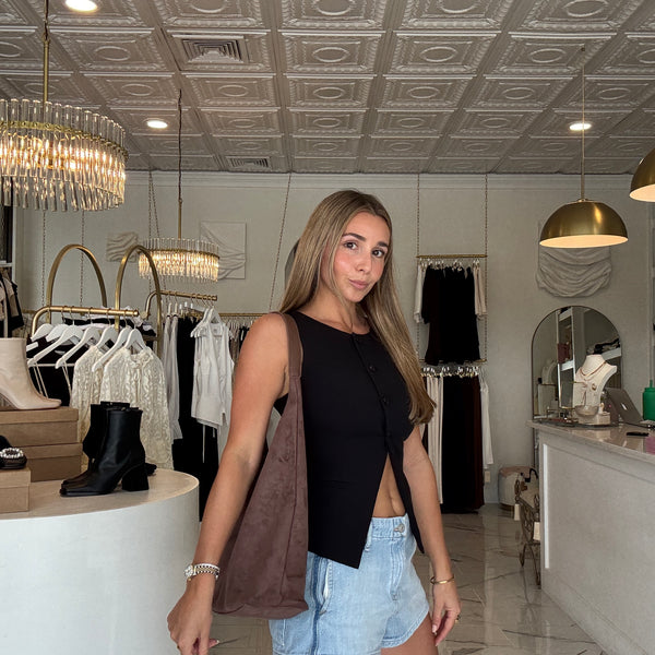 Ranch suede tote