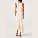 Freida Lace Cream Midi Dress