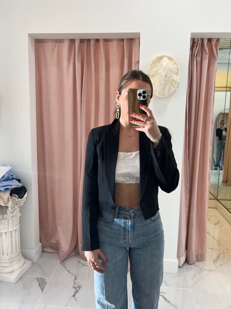 Como cropped blazer