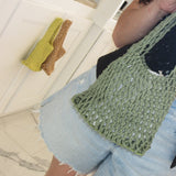 Scallop Crochet Mini Bag