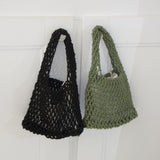 Scallop Crochet Mini Bag