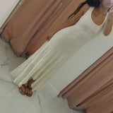Freida Lace Cream Midi Dress