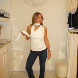 Pia Scarf Neck Top
