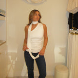 Pia Scarf Neck Top