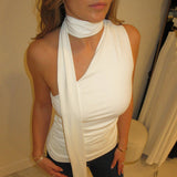 Pia Scarf Neck Top