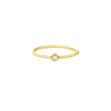 Round diamond bezel ring