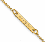 Personalized bar bracelet