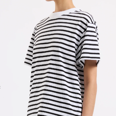 Organic Stripe Boyfriend Tee
