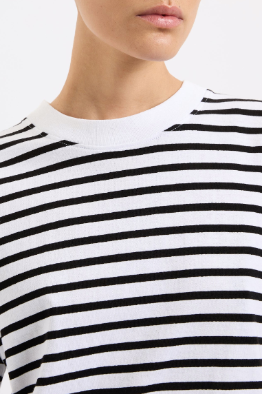 Organic Stripe Boyfriend Tee