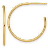 14k yellow hoop