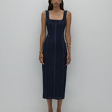 Vita Denim Maxi Dress