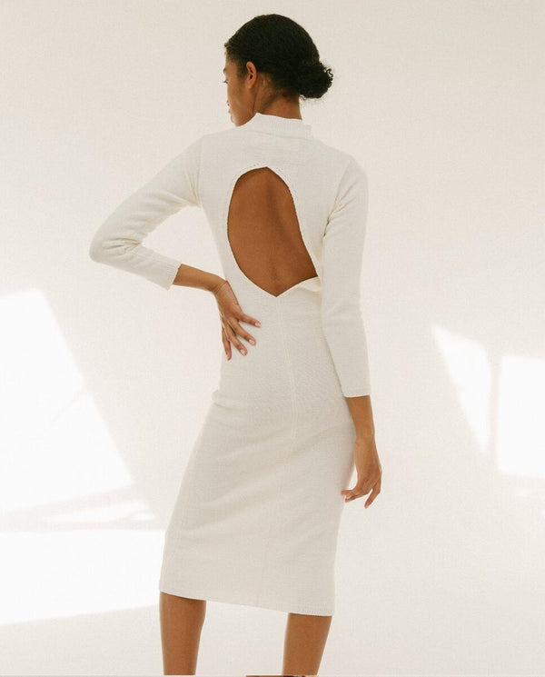 Conquest - White Knit Dress