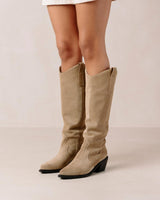 Mount Desert Taupe cowboy boot