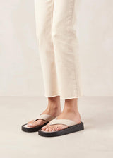 Overcast Ivory flip flop