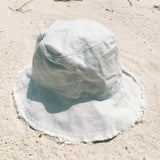Fringe bucket hats